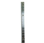 Chrome 96" Long Double Slotted Surface Mounted  Wall Standard  With 1/2 Slots On 1 Center