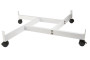 Gridwall 4 Way Base with Casters | White