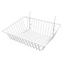 15"L x 12"W x 5"H Gridwall Wire Basket | White