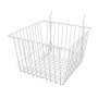 12"L x 12"W x 8''H Grdiwall Wire Shelf | White