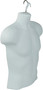 Male Upper Torso Hanging Display Form  White