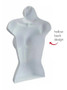 Female Upper Torso Hanging Display Form | White