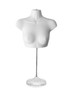 Female Upper Torso Hanging Display Form with Adjustable Base | White