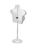 Female Upper Torso Hanging Display Form with Adjustable Base | White