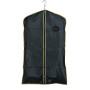 54”L Zippered Vinyl Garment Storage Bag | Black with Gold Trim