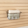 Slatwall Basket 12 x 6 x 6 | WHITE