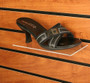 Slatwall Acrylic Shoe Shelf 4"D X 10"L