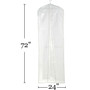 72"L Overlap Garment Cover Bag | Clear