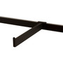 12" Straight Faceout Arm for Rectangular Tubing | Black