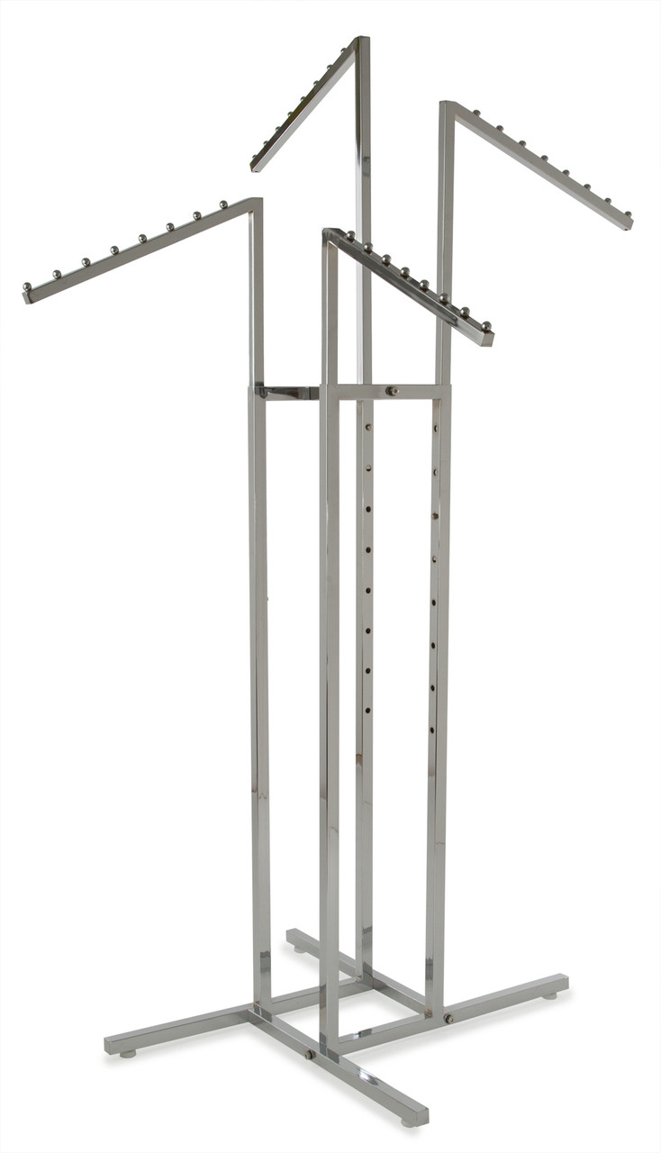 Folding Lingerie Display Rack With (16) 12 Long Round Display Arms