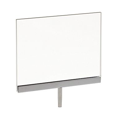 5 5 H X 7 W Acrylic Sign Holder For Clothing Racks With 3 Long