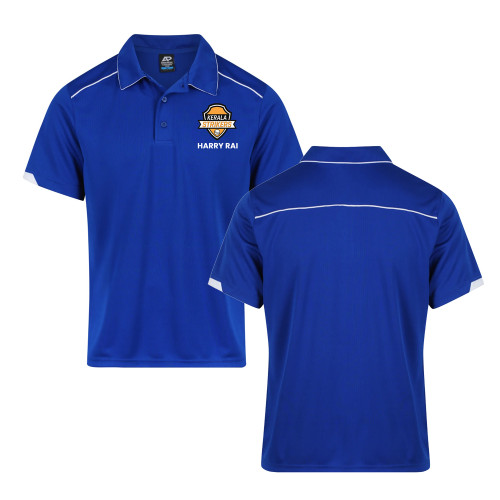 KERALA STRIKERS CC Polo Adults/Kids Royal/White  5