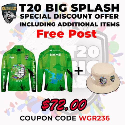 WILLOW GROVE T20 OFFER Coupon Code WGR236 Green