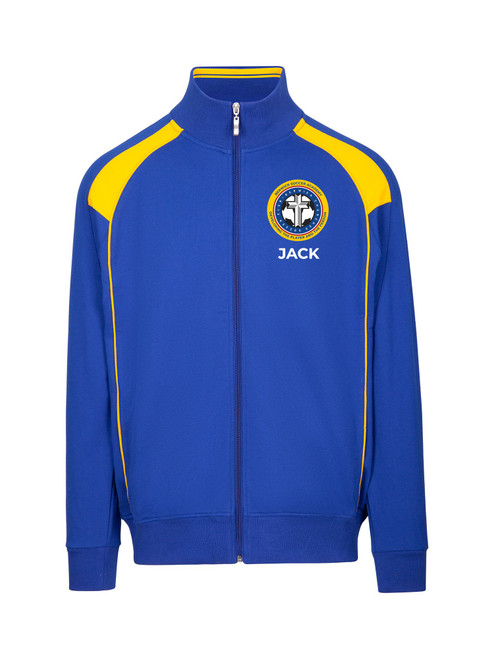 BERWICK CHURCHES SC Hoodie ACADEMY Royal/Yellow Full Zip