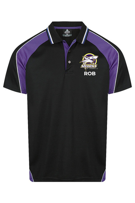 EX-STUDENT CC Club Polo Black/Purple Adults/kids