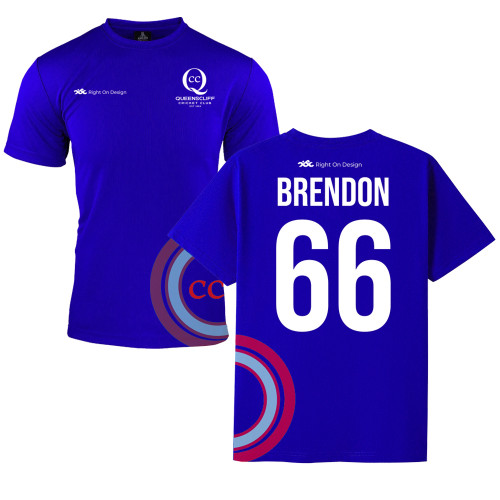 QUEENSCLIFF CC Training Tee Royal MENS/LADIES/KIDS