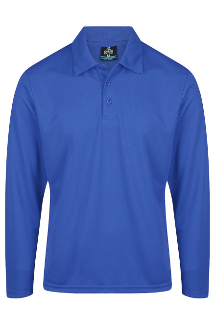 QUEENSCLIFF CC Supporter Polo L/S Royal MENS/KIDS