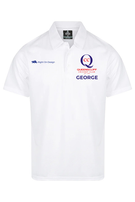 QUEENSCLIFF CC Supporter S/S Polo White MENS/LADIES/KIDS