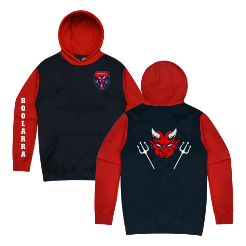 BOOLARRA FNC Club Hoodie Black/Red ADULTS/KIDS