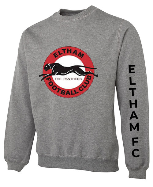 ELTHAM FC  Sweatshirt Grey Marle ADULTS/KIDS