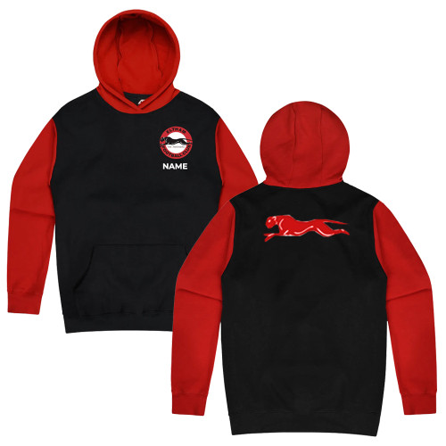 ELTHAM FC Hoodie Black/Red ADULTS/KIDS