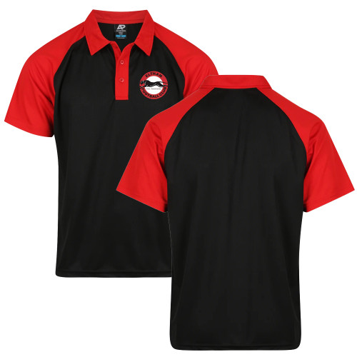 ELTHAM FC Polo Black/Red S  MENS/LADIES/KIDS