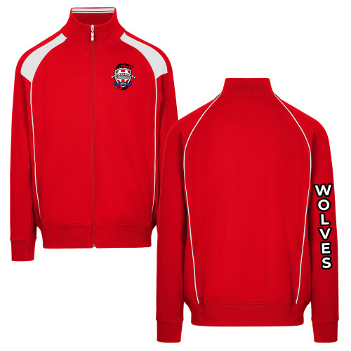 WONTHAGGI UNITED SC Jacket Full Zip ADULTS/KIDS Red/White