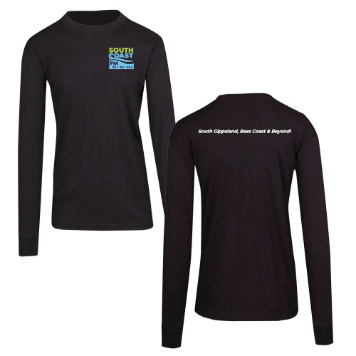 SOUTH COAST FM Tee L/S Shirt ADULTS/KIDS Black