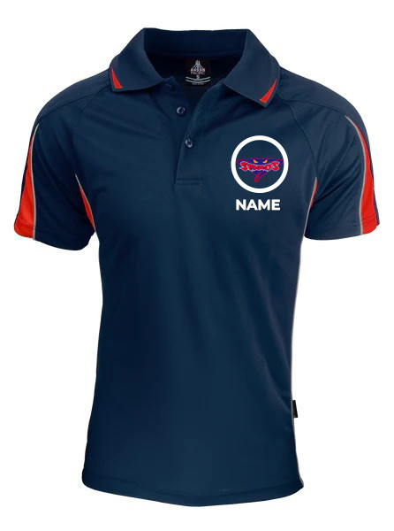 INVERLOCH C C Club Polo ADULTS/KIDS Navy/Red 2