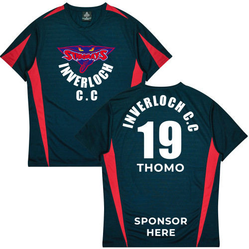 INVERLOCH C C Training Tee Shirt ADULTS/KIDS Blue