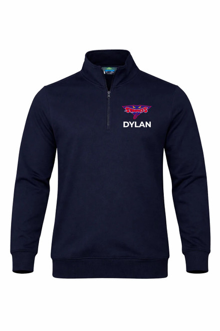 INVERLOCH C C Hoodie 1/4 Zip ADULTS/KIDS Navy