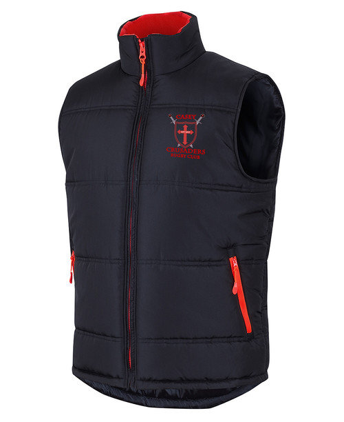 CASEY CRUSADERS Contrast Vest ADULTS Black/Red