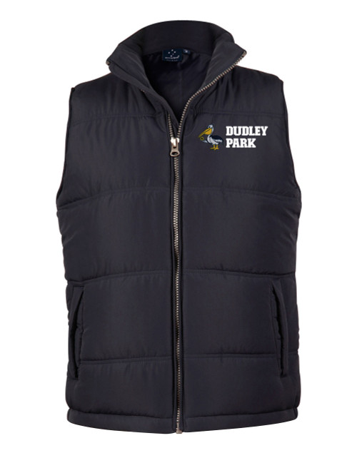 DUDLEY PARK BOWLS Puffer Heavy Quilted VEST Navy