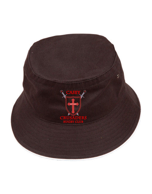 CASEY CRUSADERS Soft Washed Cotton Bucket Hat Sandwich Peak