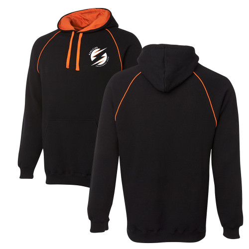 OAKLEIGH VOLLEYBALL Hoodie ADULTS BLACK/ORANGE