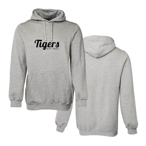 WAGGA TIGERS Streetwear Fleecy Hoodie ADULTS Grey