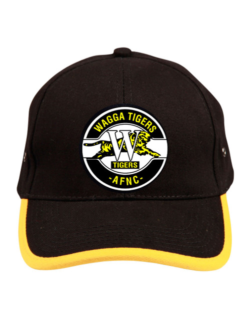 WAGGA TIGERS Peak & Trim Cap Black/Yellow