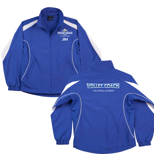 VOLLEY COACH VOLLEYBALL ACADEMY  Warm Up Jacket ADULTS Royal/White