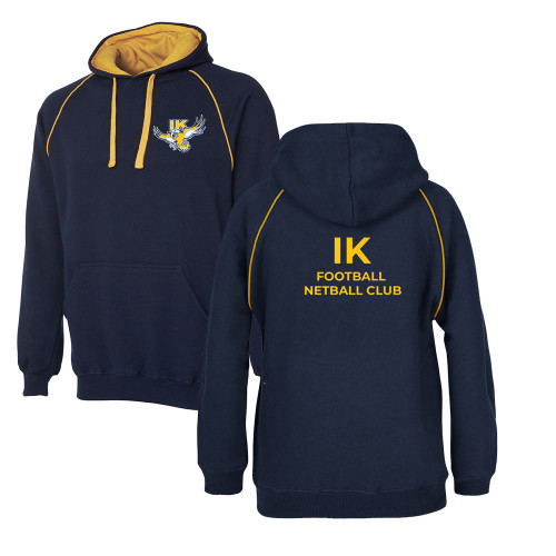 INVERLOCH KONGWAK FNC Contrast Fleecy Hoodie ADULTS Navy/Gold