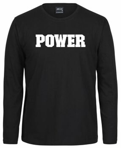 WONTHAGGI POWER FNC Long Sleeve Tee Shirt  ADULTS Black