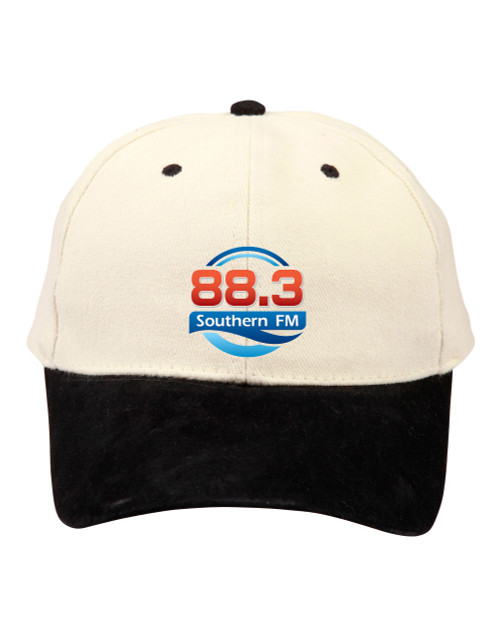 SOUTHERN FM 88.3  Suede Peak Cap Natural/Navy