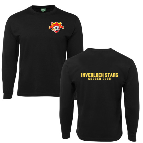 INVERLOCH STARS Long Sleeve Tee Shirt KIDS/ADULTS Black