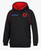 CLYDE STALLIONS Contrast Fleecy Hoodie KIDS Black/Red