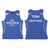 VOLLEY COACH VOLLEYBALL ACADEMY  Official Singlet MENS/BOYS Royal/White