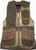Peregrine Outdoors Wild Hare Clay Target Vest with Genuine Cowhide Leather, Khaki Medium