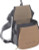 Allen Eliminator Double Shell Bag in Coffee and Black with Dual Compartments and Belt