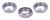 Lee Die Lock Rings 7/8x14, Pack of 3 - Billet Aluminum and Steel Lock Rings for Precise Adjustment