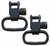 Grovtec Locking Swivel 1.25 inch with Black-Oxide Steel Finish