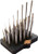 Grace USA 27-Piece Steel & Brass Roll Pin Punch Set with Bench Block - Made in USA