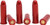 Carlson Snap Caps for .38/.357 Magnum - Red Aluminum Firing Pin Safety Practice Tool (6 Pack)